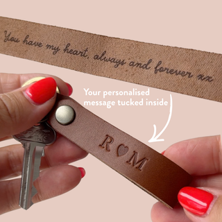 Personalised Leather Keytag For Him - Arlo and Co