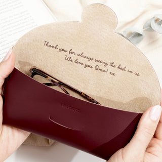 Personalised Leather Glasses Case For Her - Arlo and Co
