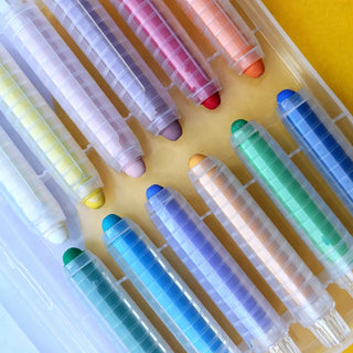 Crayon Set — Set of 6, Washable & Dust-Free