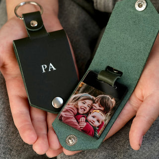 Monogram Photo Keytag
