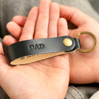 Personalised Leather Keytag For Him
