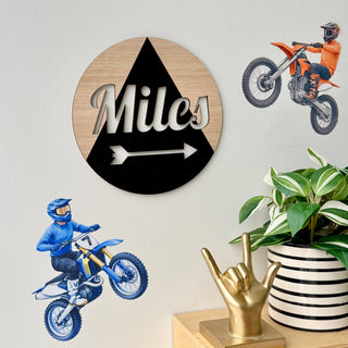 Round Customised Name Plaque - Arlo and Co