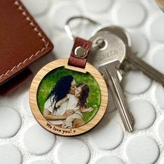 Round Luxe Photo Keytag - Arlo and Co