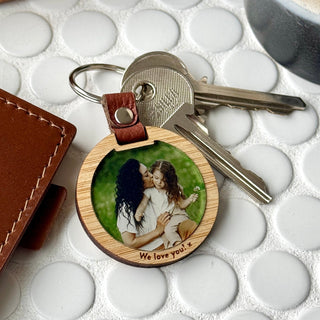 Round Luxe Photo Keytag - Arlo and Co