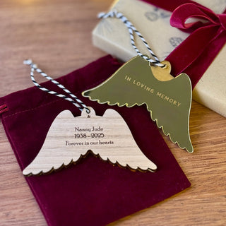 Luxe Angel Wing Ornament - Arlo and Co