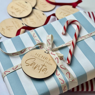 Santa 🎅🏼 Simplicity Gift Tag - Timber - Arlo and Co