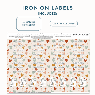 Iron On (PATTERN) Name Labels