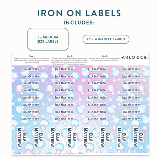 Iron On (PATTERN) Name Labels