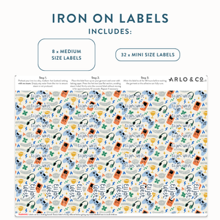Iron On (PATTERN) Name Labels