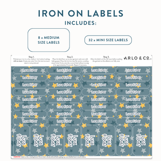 Iron On (PATTERN) Name Labels