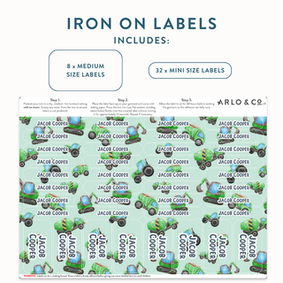 Iron On (PATTERN) Name Labels