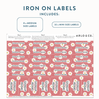 Iron On (PATTERN) Name Labels