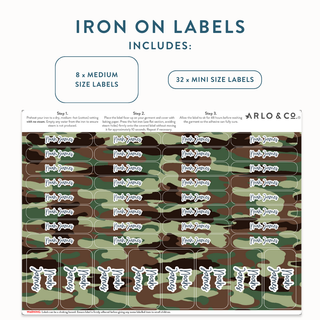 Iron On (PATTERN) Name Labels