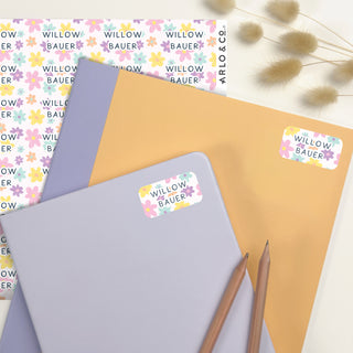 Medium (PATTERN) Stickers - 48 Name Labels