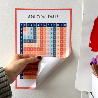Mini Addition Grid Decal (A4)