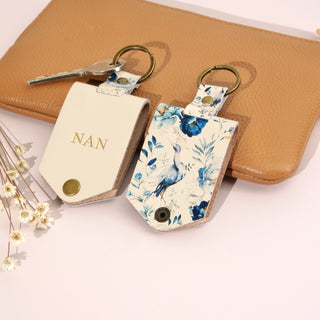 Monogram Photo Keytag - Florals - Arlo and Co