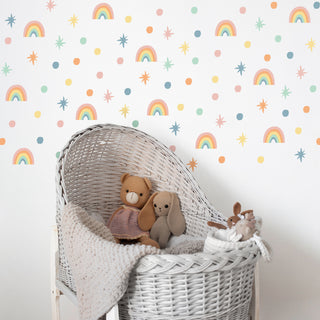 Rainbow Confetti Sparkle Decals - Arlo and Co