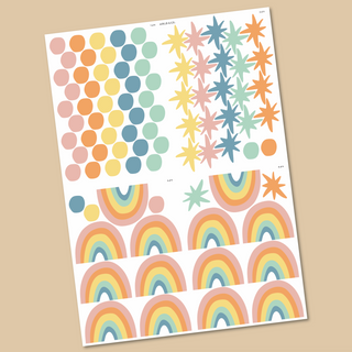 Rainbow Confetti Sparkle Decals - Arlo and Co