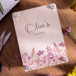 Personalised Flower Press