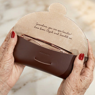 Personalised Leather Glasses Case For Her - Arlo and Co