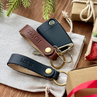 Personalised Leather Keytag For Him - Arlo and Co