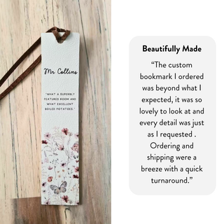 Leather Quote Bookmark - Arlo and Co