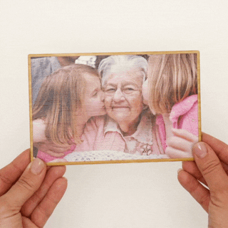 Bamboo Photo Card (Double-Sided, With Stand) - Arlo & Co
