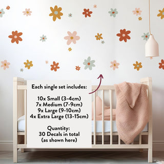 Bloom Decal Set - earth tones - Arlo & Co