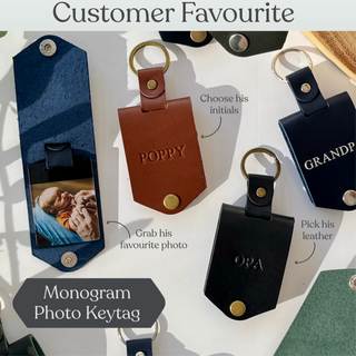 Monogram Photo Keytag - Arlo and Co