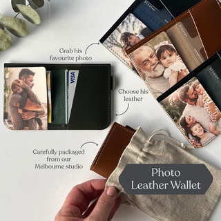 Photo Leather Wallet - Arlo and Co