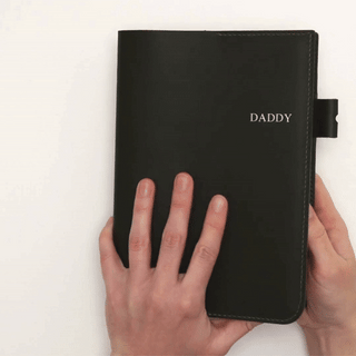 Personalised A5 Leather Journal - with photos - Arlo and Co