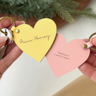 Heart Leather Keytag - Arlo and Co