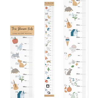Height Chart - Alphabet - Arlo & Co