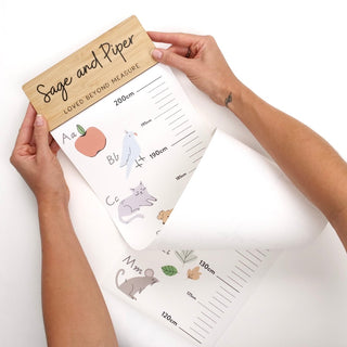 Height Chart - Alphabet - Arlo & Co