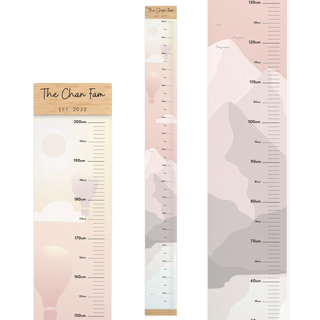 Height Chart - Balloons (neutral tones) - Arlo & Co