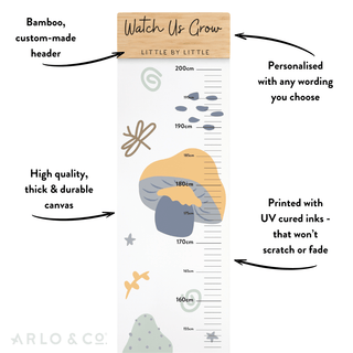 Height Chart - Mushrooms - Arlo & Co