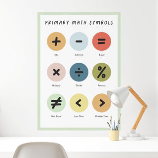 Math Symbols Wall Decal - Arlo & Co