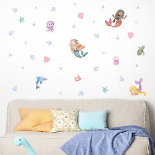 Mermaid Wall Decal Set - Arlo & Co