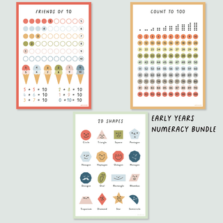 Numeracy A4 Bundle - Early Years - Arlo & Co