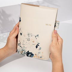 Personalised Leather Journal - Florals - Arlo & Co