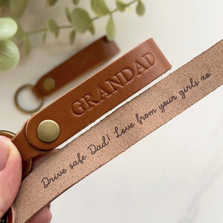 Personalised Leather Keytag For Him - Arlo & Co