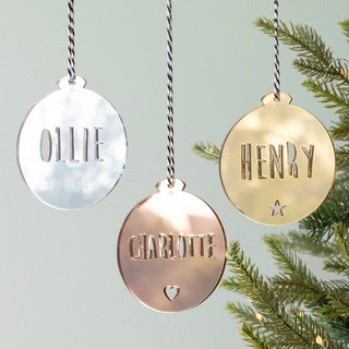 Personalised Ornament - Capitals Font - Arlo & Co