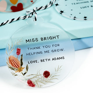 Personalised Teacher Ornaments - Arlo & Co