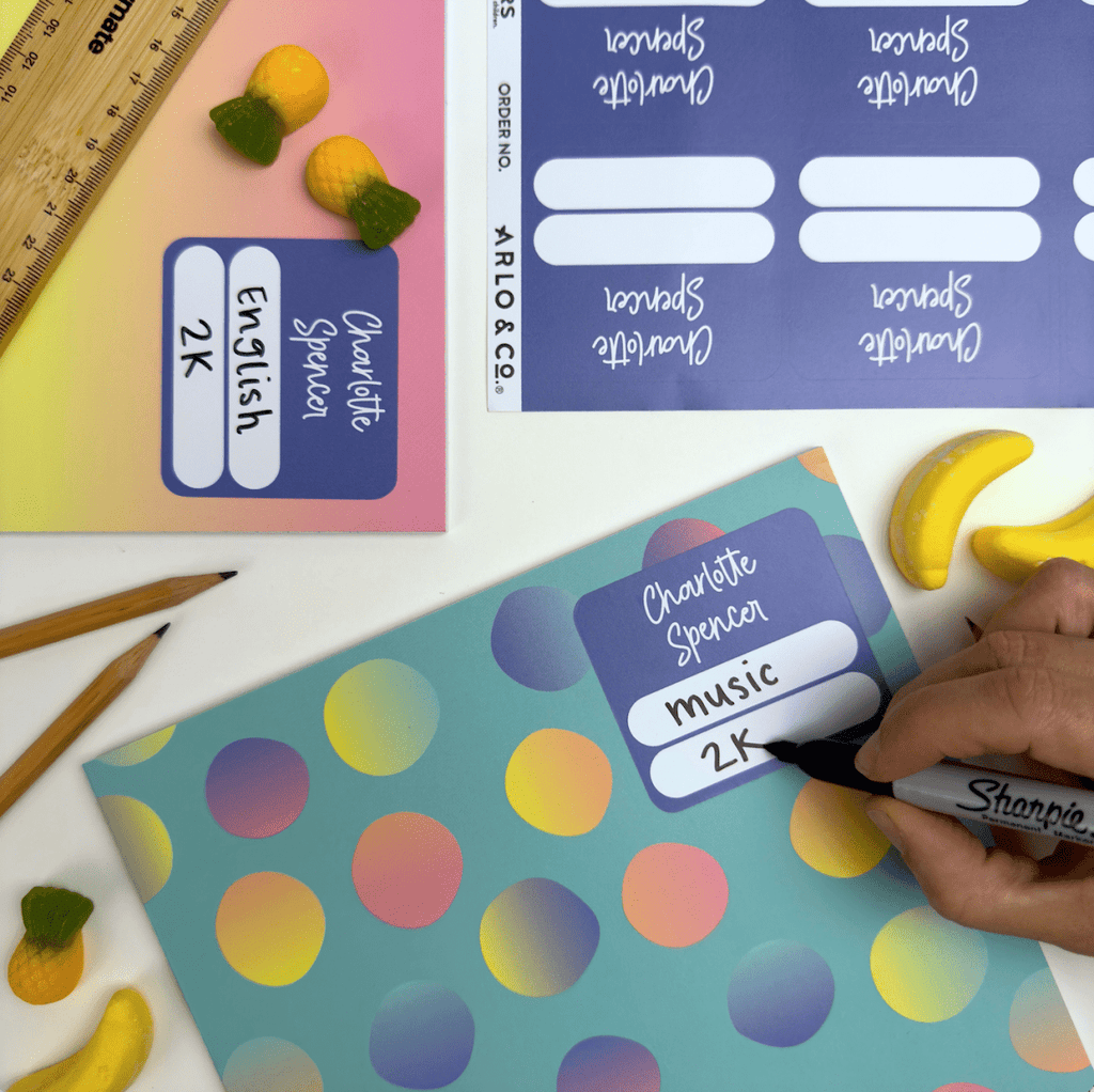 Subject Label Basic Color Subject Label (FULL COLOUR) – Arlo & Co