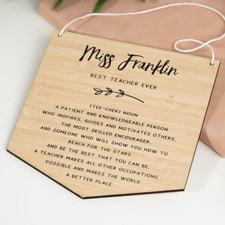 Teacher Definition Plaque - Arlo & Co