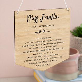 Teacher Definition Plaque - Arlo & Co