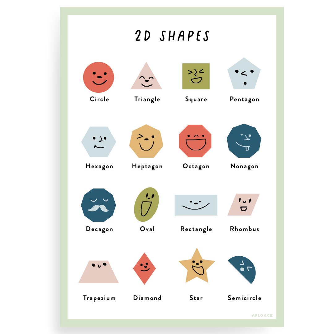 2D Shapes Wall Decal | Arlo & Co