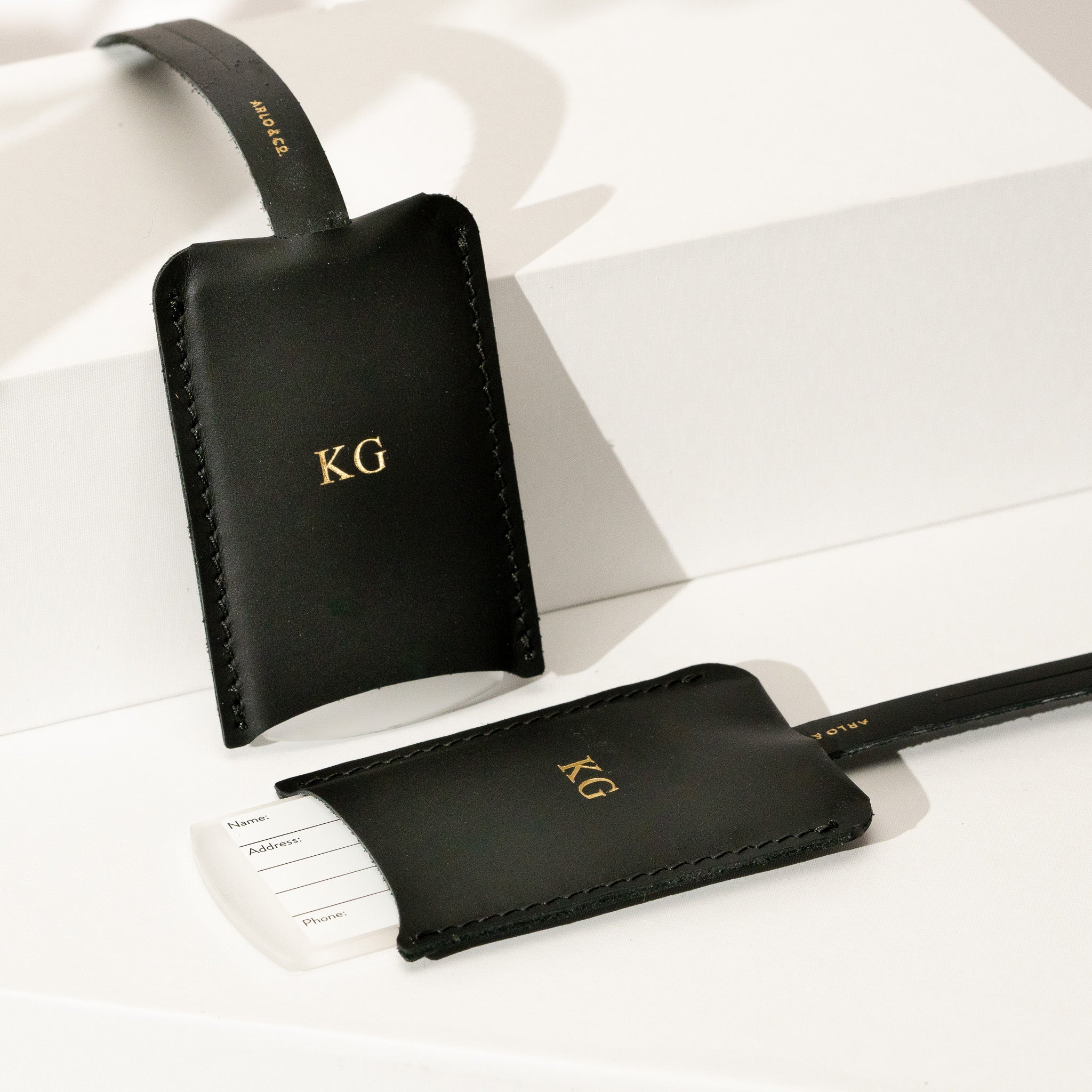 Personalised Leather Luggage Tag - Arlo and Co