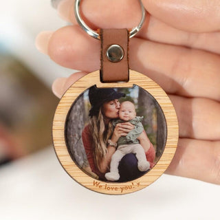 Round Luxe Photo Keytag - Arlo and Co