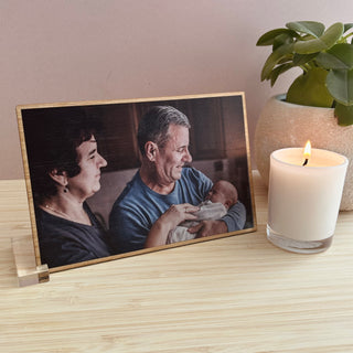 Bamboo Photo Card (Double-Sided, With Stand) - Arlo and Co